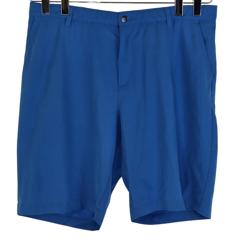 Adidas Shorts Mens 40 Blue Chino Performance Golf Casual Athleisure Activewear